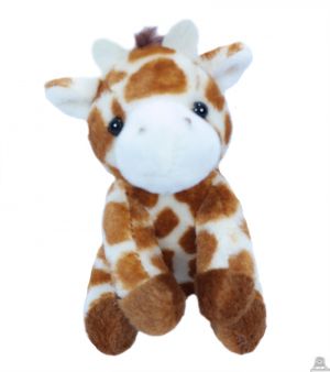 Zittende pluche Giraffe 11.5 cm