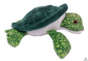 Liggende pluche Zeeschildpad van 22 cm