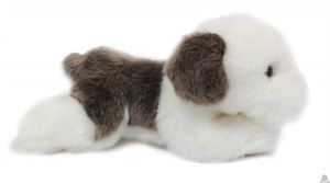 Liggende pluche Hond schapendoes 20 cm