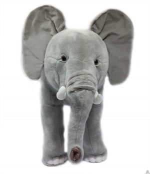 Staande levensechte pluche Olifant 80 cm