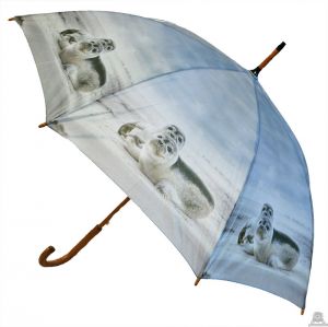 Stoere paraplu met zeehond 100 cm 