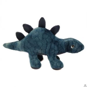 Pluche staande Dinosaurus Stegosaurus blauw 30 cm
