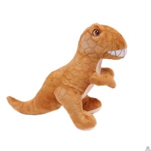 Pluche staande Dinosaurus T-Rex Bruin 20 cm