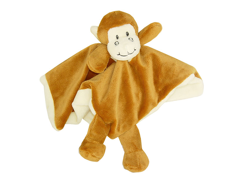 sensatie converteerbaar Lelie pluche knuffel, pluche tutdoekje aap van 24 CM. Pluche Knuffel