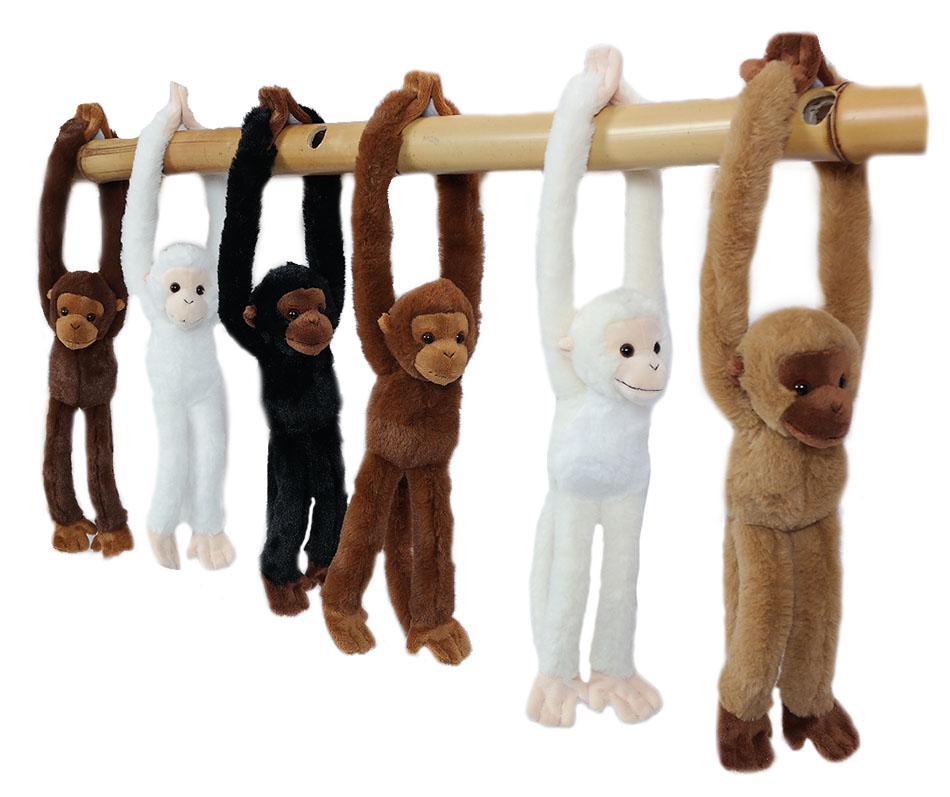 pluche Hangende aap 6 assorti Pluche Knuffel