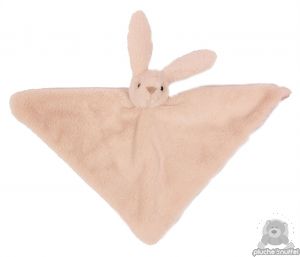 Babypluche beige konijntje knuffeldoek 45 cm