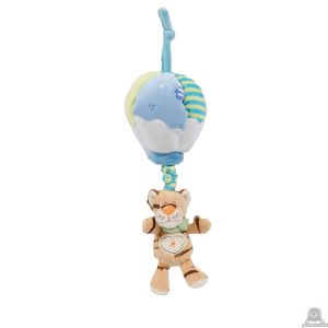 Hangende babypluche tijger beide van 24 CM.