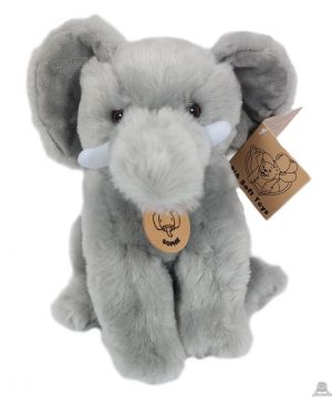 Zittende pluche Olifant Sophie 20 cm met halsband