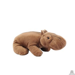 Staande pluche nijlpaard beide van 24 CM.