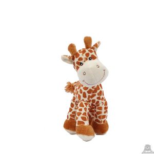 Staande pluche giraffe beide van 25 CM.