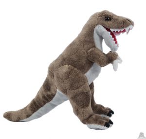 Pluche staande Dinosaurus T-Rex Bruin 30 cm