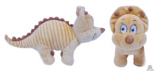 Pluche staande Dinosaurus geel 36 cm