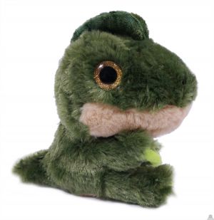 Pluche staande Dinosaurus Tyrannosaurus groen 23 cm