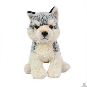 Pluche zittende Wolf 23 cm