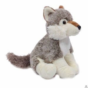 Zittende pluche Wolf 25 cm