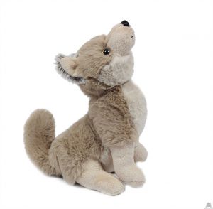 Zittende pluche Wolf 20 cm