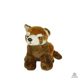 Staande soft-pluche pandabeer beide van 13 CM.