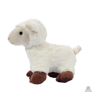 Staande pluche schaap beide van 25 CM.