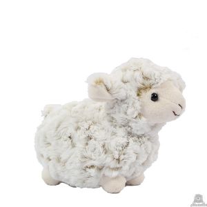 Staande pluche schaap beide van 21 CM.