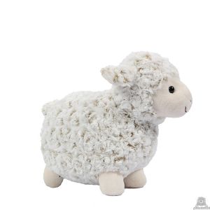 Staande pluche schaap beide van 35 CM.