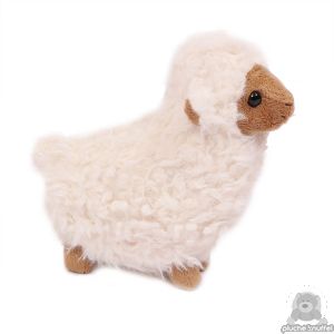 Staande pluche Schaap 18 cm