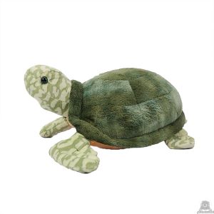 Staande pluche schildpad beide van 28 CM.