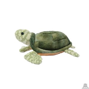 Staande pluche schildpad beide van 23 CM.