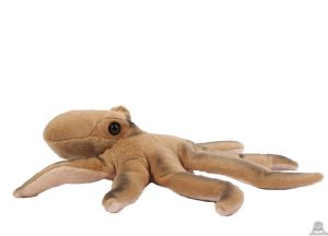 Pluche Octopus beige met rechte poten 30 cm