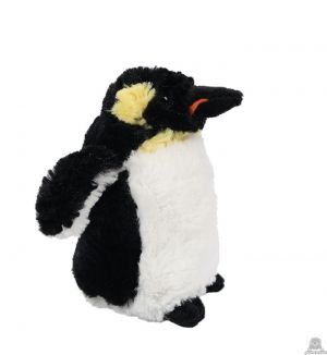 Staande pluche pinguin beide van 16 CM.