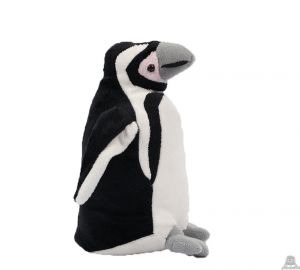 Staande pluche pinguin beide van 22 CM.