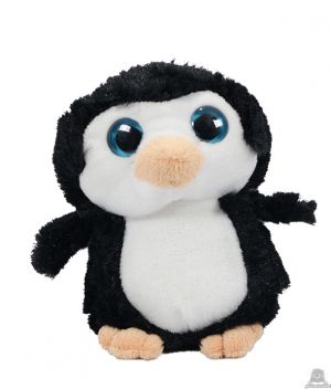 Staande pluche pinguin beide van 16 CM.