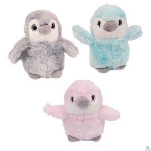 Staande pluche pinguin 15 cm 3 kleuren