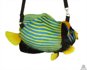 Hangende pluche vis beide van 38 CM.