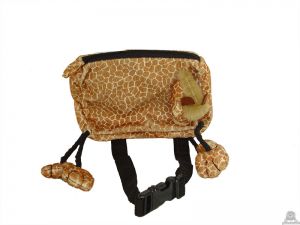 Hangende pluche giraffe beide van 15 CM.