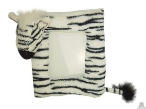 Staande babypluche zebra beide van 14 CM.