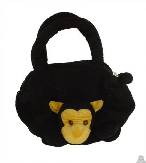 Hangende pluche chimpansee beide van 22 CM.