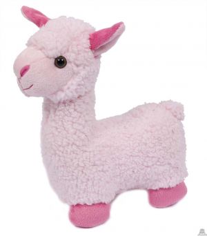 Staande Alpaca roze 29 cm.