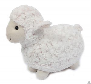 Staande pluche Schaap lichte roze gloed 35 cm