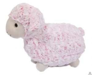 Staande pluche Schaap roze gloed 35 cm