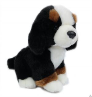 Zittende pluche Hond Berner sennen 20 cm