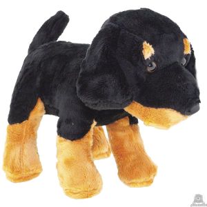 Staande pluche Hond rottweiler 23 cm