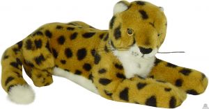 Liggende pluche cheeta beide van 30 CM.