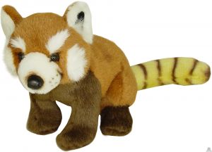 Zittende pluche pandabeer beide van 26 CM.