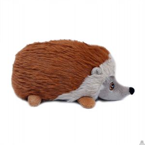 Pluche liggende egel bruin 20 cm.