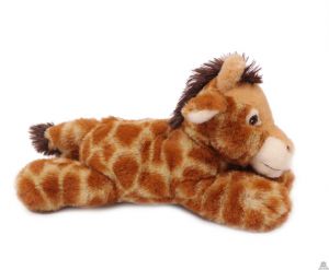 Pluche liggende giraffe 23cm.