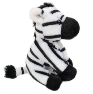 Zittende pluche Zebra 11.5 cm